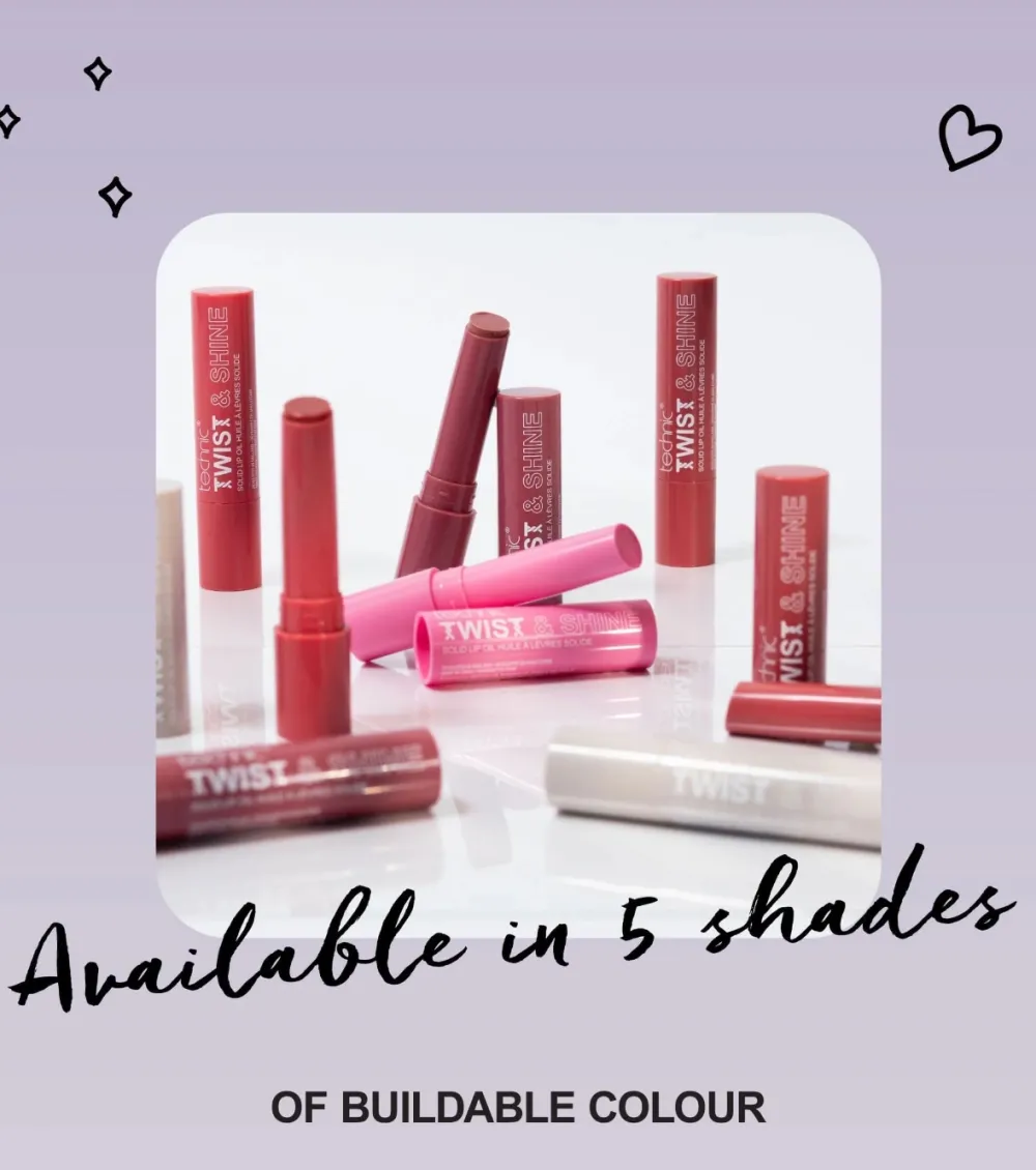 Aceite labial sólido con color Twist & Shine - Pinky Nude>Technic Cosmetics Outlet
