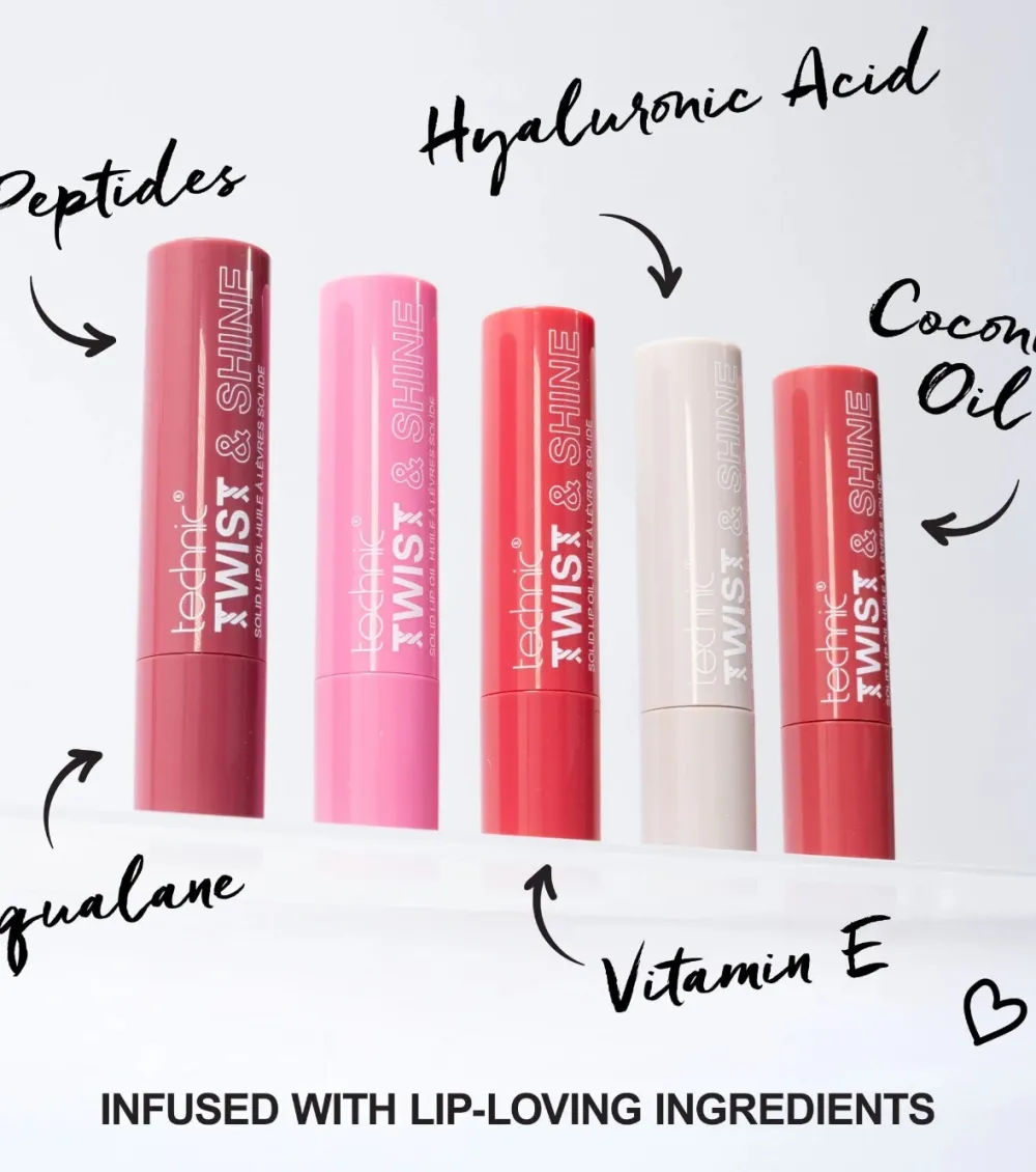 Aceite labial sólido con color Twist & Shine - Strawberry Kiss>Technic Cosmetics Discount