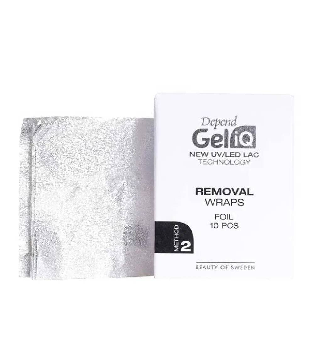 Bandas para quitaesmaltes Gel iQ Removal Wraps Folie Method 2>Depend Best