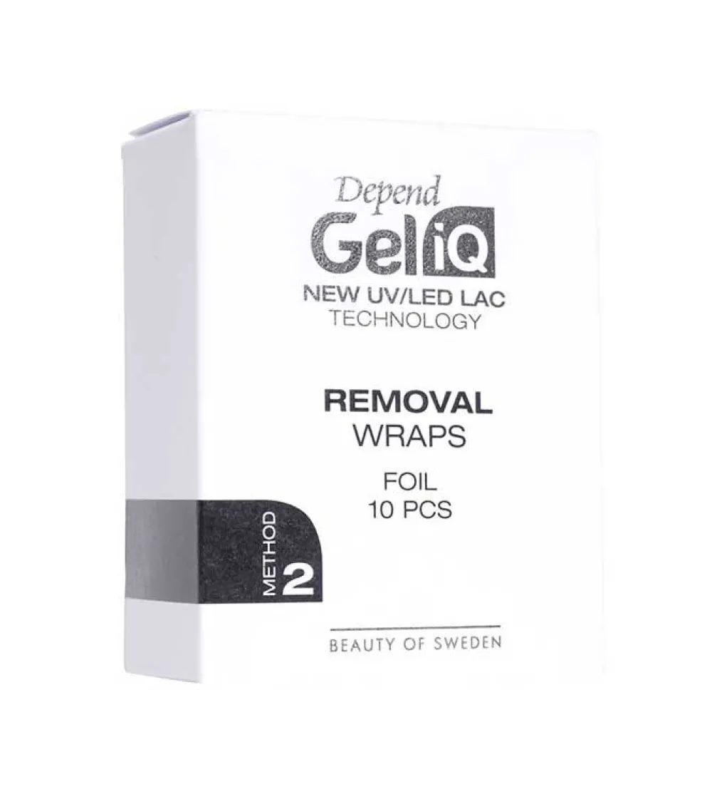 Bandas para quitaesmaltes Gel iQ Removal Wraps Folie Method 2>Depend Best
