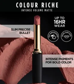 Barra de labios Colour Riche Intense Volume Mate - 505: Le Nude Resilient>Loreal Paris Best