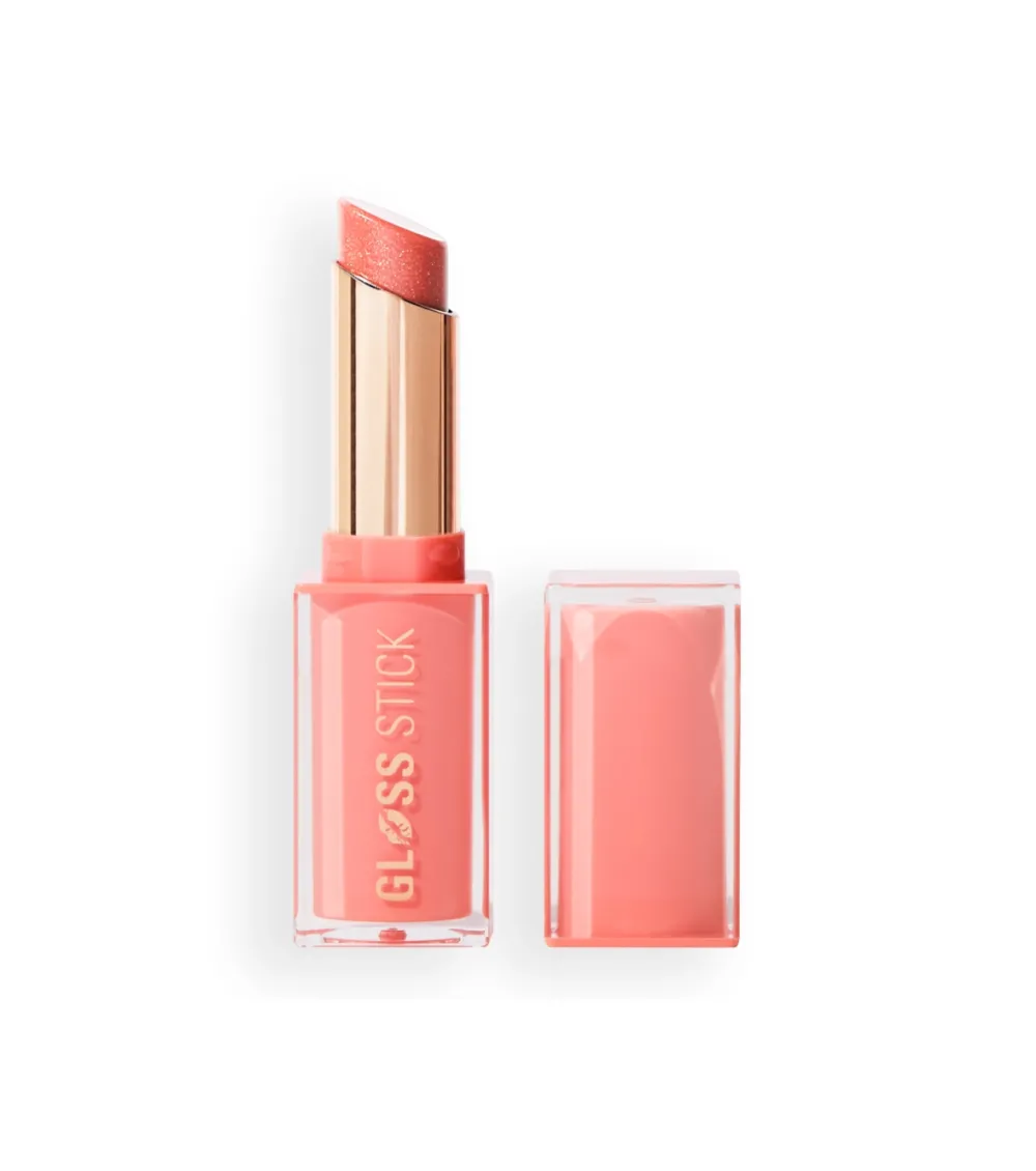 Barra de labios Pout Lip Gloss Stick - Shimmer Peach Sorbet Nude>Makeup Revolution Sale