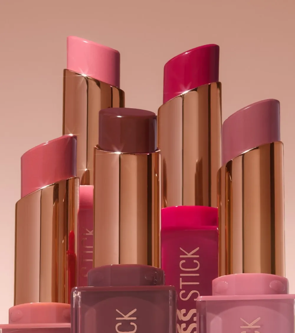 Barra de labios Pout Lip Gloss Stick - Shimmer Peach Sorbet Nude>Makeup Revolution Sale