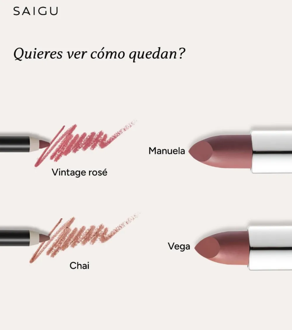 Barra de labios Velvet - Lola>Saigu Cosmetics Online