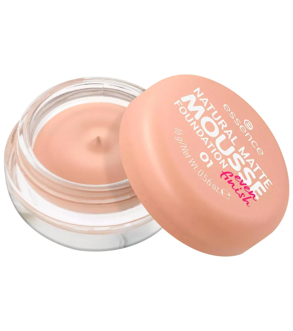 Base de maquillaje en mousse Natural Matte Mousse - 01>essence New