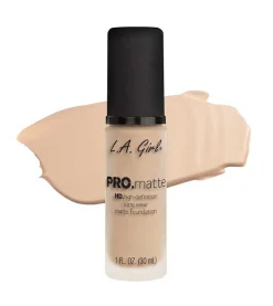 Base de Maquillaje Fluida PRO Matte - GLM673: Beige>L.A. Girl Hot