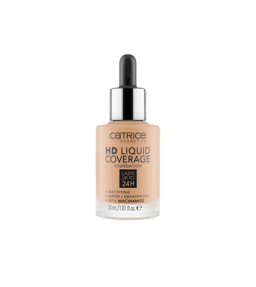 Base de maquillaje HD Liquid Coverage: 040 Warm Beige>Catrice Clearance