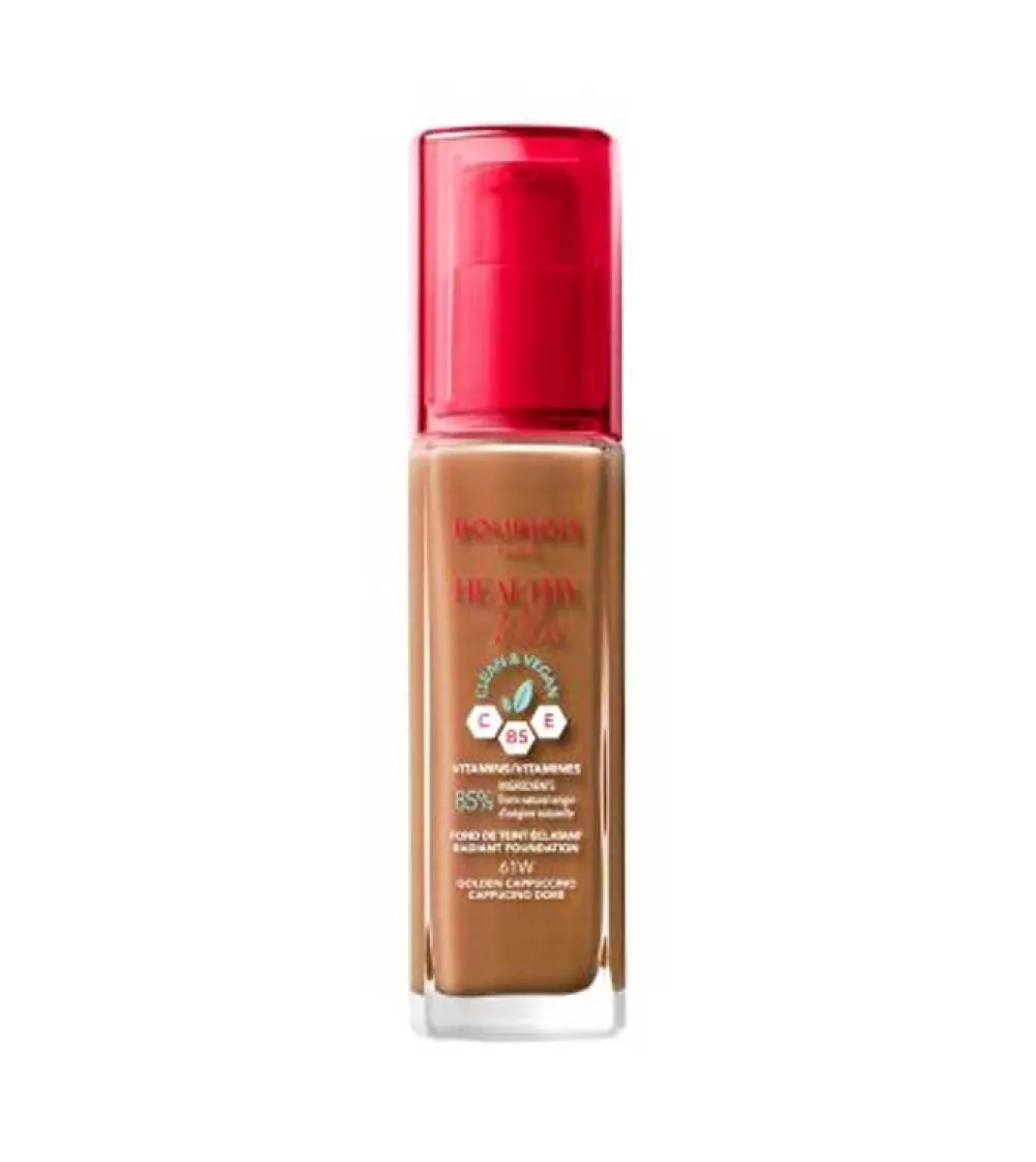Base de maquillaje Healthy Mix Clean Foundation - 61W: Golden Cappucino>Bourjois Best