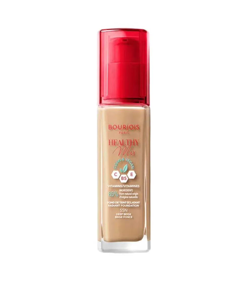 Base de maquillaje Healthy Mix Clean Foundation - 55N: Deep Beige>Bourjois Best