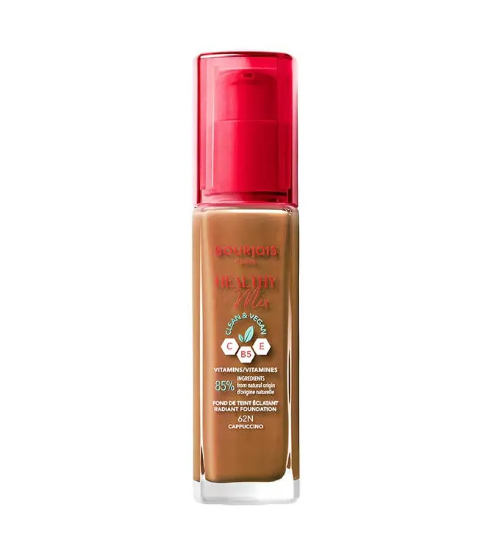 Base de maquillaje Healthy Mix Clean Foundation - 62N: Cappuccino>Bourjois New