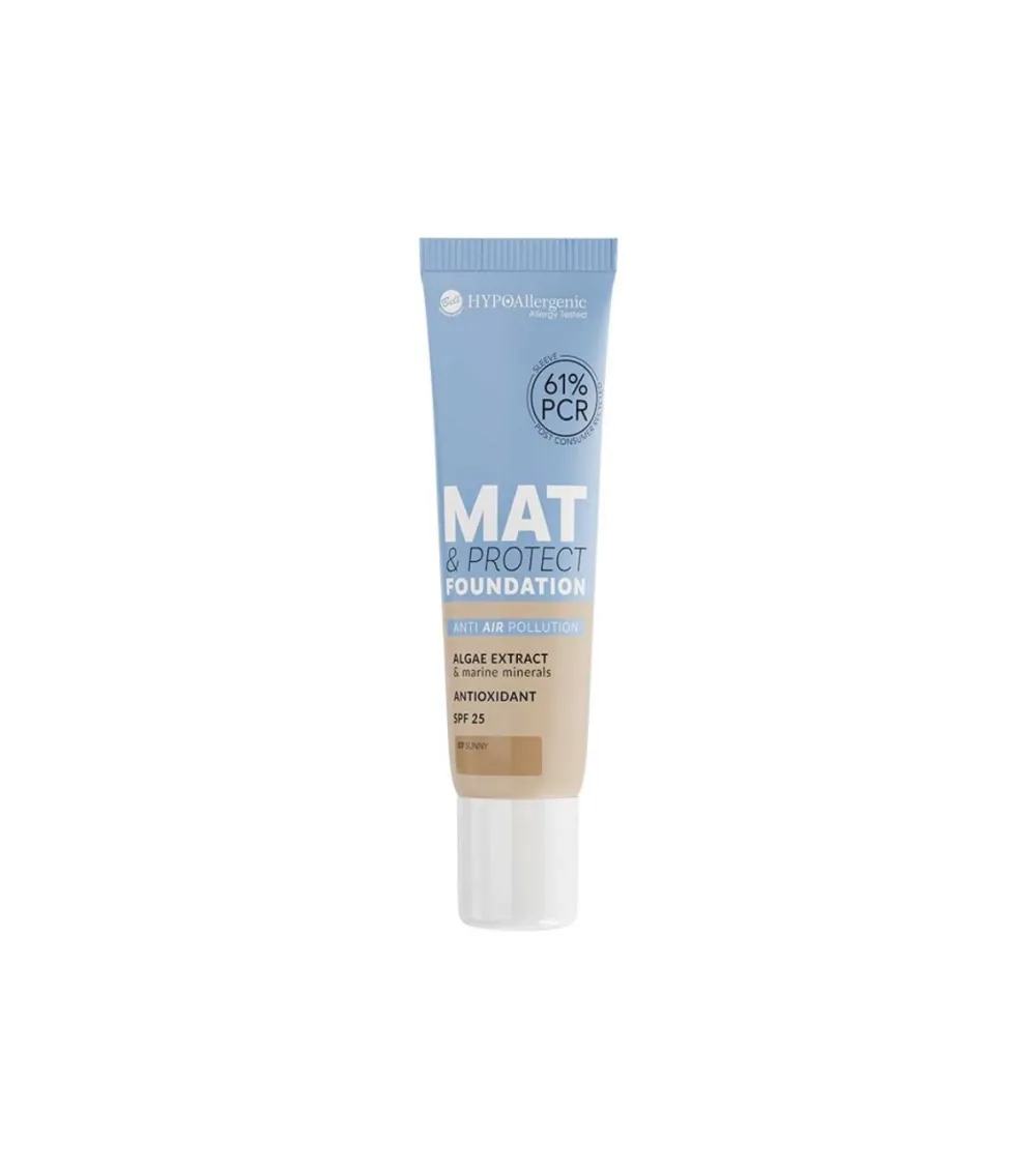 Base de maquillaje hipoalergénica Mat&Protect SPF25 - 07: Sunny>Bell Hot