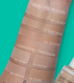 Base de maquillaje hipoalergénica Just Free Skin - 01: Light>Bell Clearance