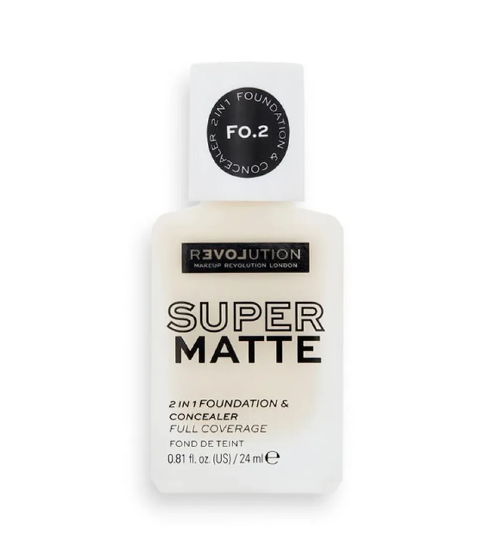 Base de maquillaje Super Matte - F0.2>Revolution Relove Outlet