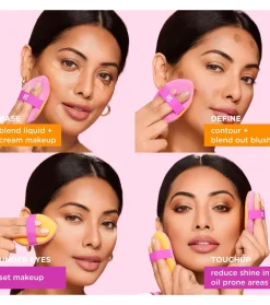 Borla multiusos de doble cara Miracle 2-in-1 Powder Puff><noscript><img width=