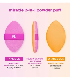Borla multiusos de doble cara Miracle 2-in-1 Powder Puff><noscript><img width=