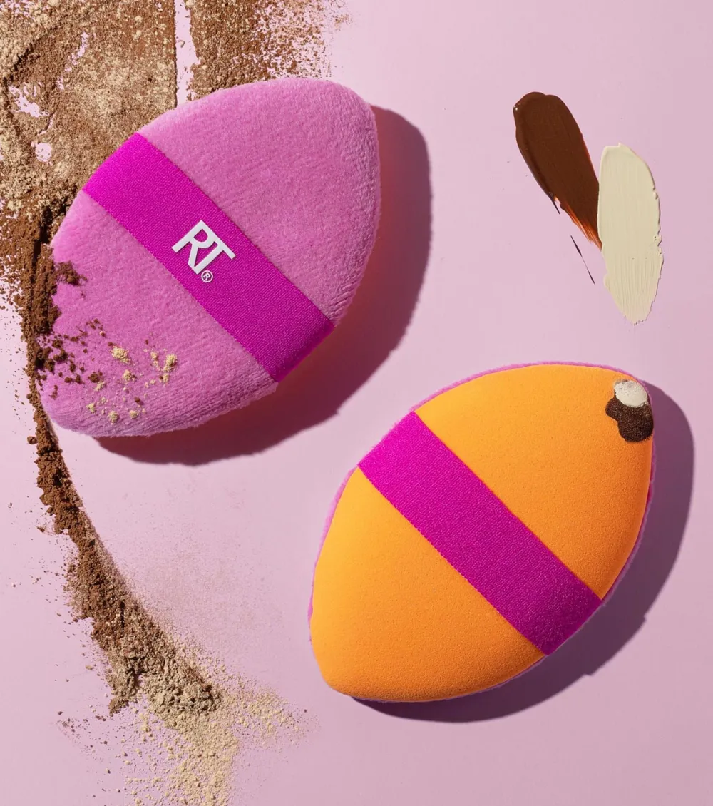 Borla multiusos de doble cara Miracle 2-in-1 Powder Puff>Real Techniques New