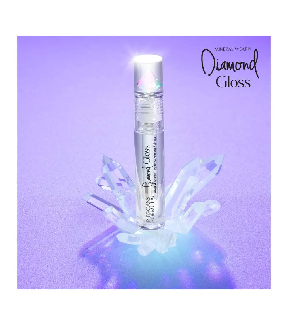 Brillo de labios Mineral Wear Diamond Gloss - Crystal Clear>Physicians Formula New