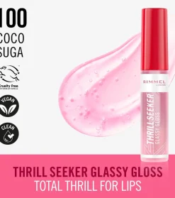 Brillo de labios Thrill Seeker - 100: Coco Suga>Rimmel London Sale