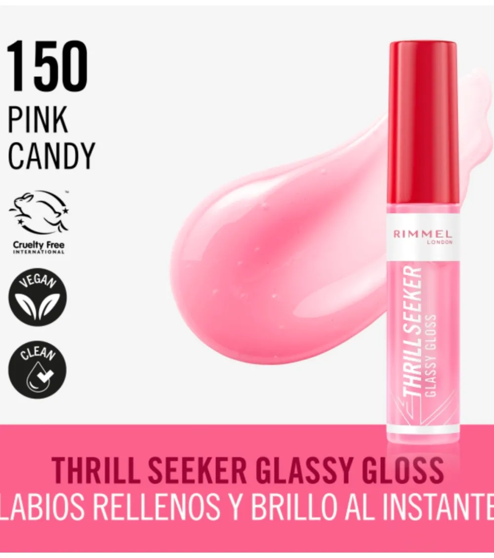 Brillo de labios Thrill Seeker - 150: Pink Candy>Rimmel London Online