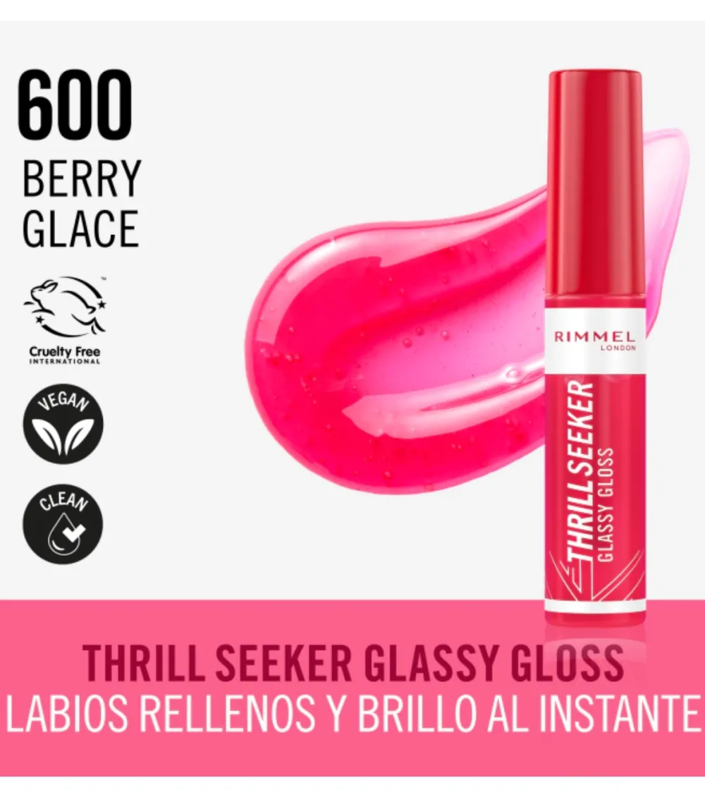 Brillo de labios Thrill Seeker - 600: Berry Glace>Rimmel London