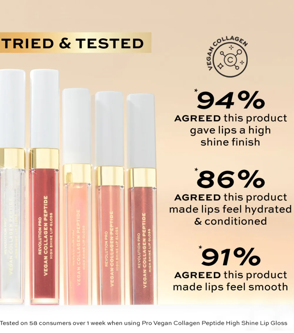 Brillo de labios Vegan Collagen Peptide - Stripped>Revolution Pro Best