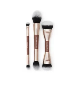 Brocha doble para rostro Soft Vegan Brush Brownie - MO. 01>Maria Orbai New