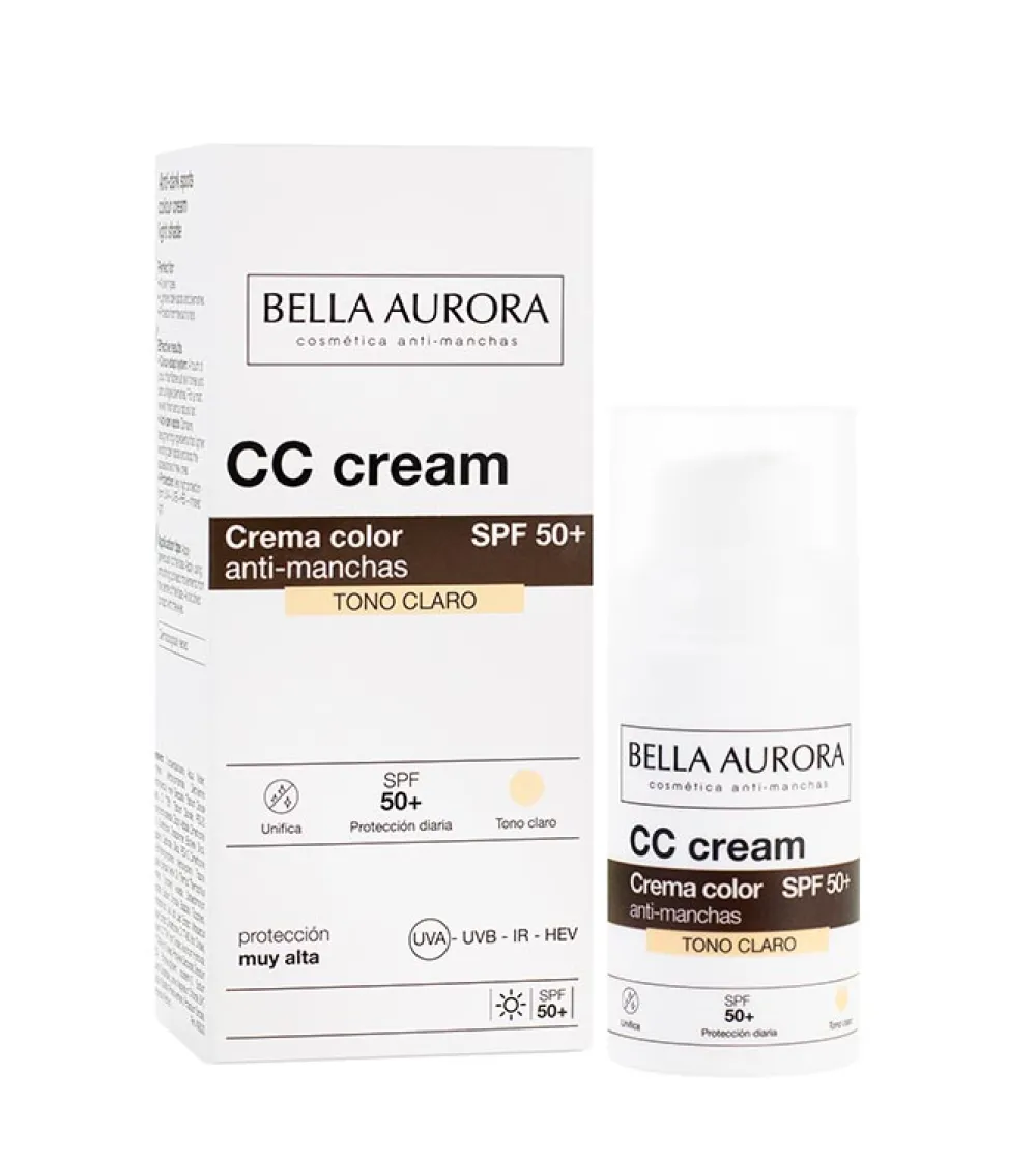 CC Cream anti-manchas SPF50+ - Tono Claro>Bella Aurora Sale