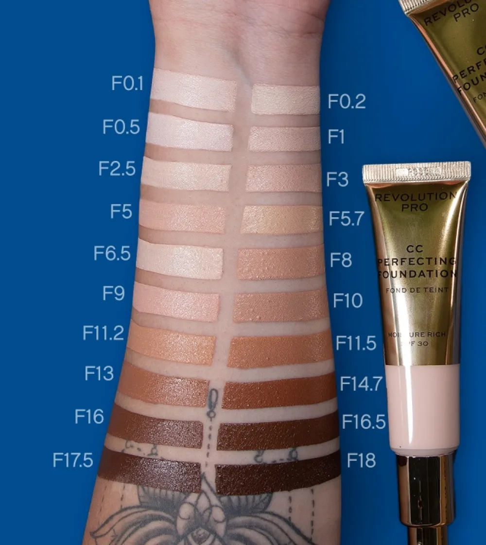 CC Cream Perfecting Foundation SPF 30 - F16.5>Revolution Pro Best