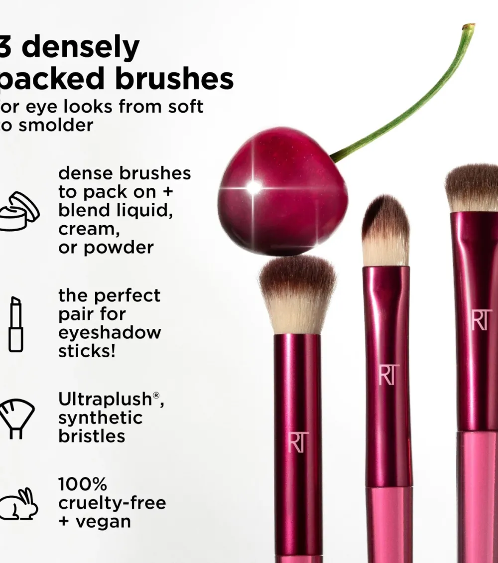 *Cherry On top* - Set de 3 brochas para ojos MesmerEYES>Real Techniques Outlet