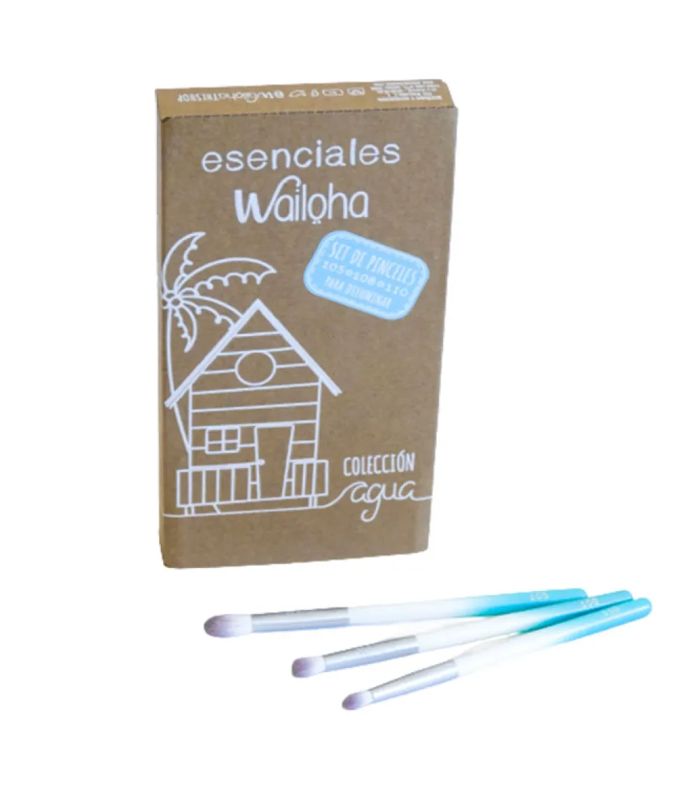 *Colección agua* - Set de 3 pinceles de ojos para difuminar - Nº105, 108 y 110>Wailoha Online