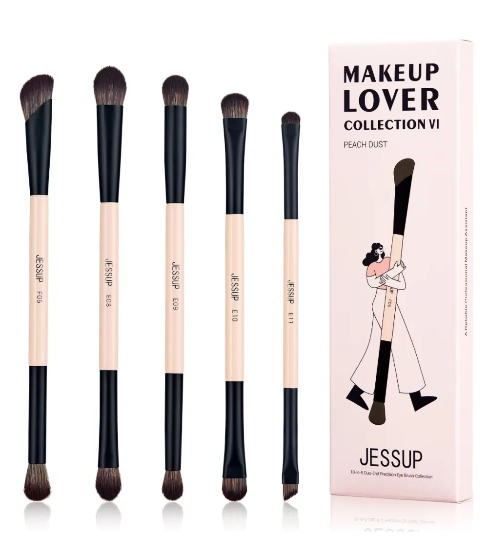 *Collection VI* - Set de 5 brochas - Peach Dust>Jessup Beauty Hot