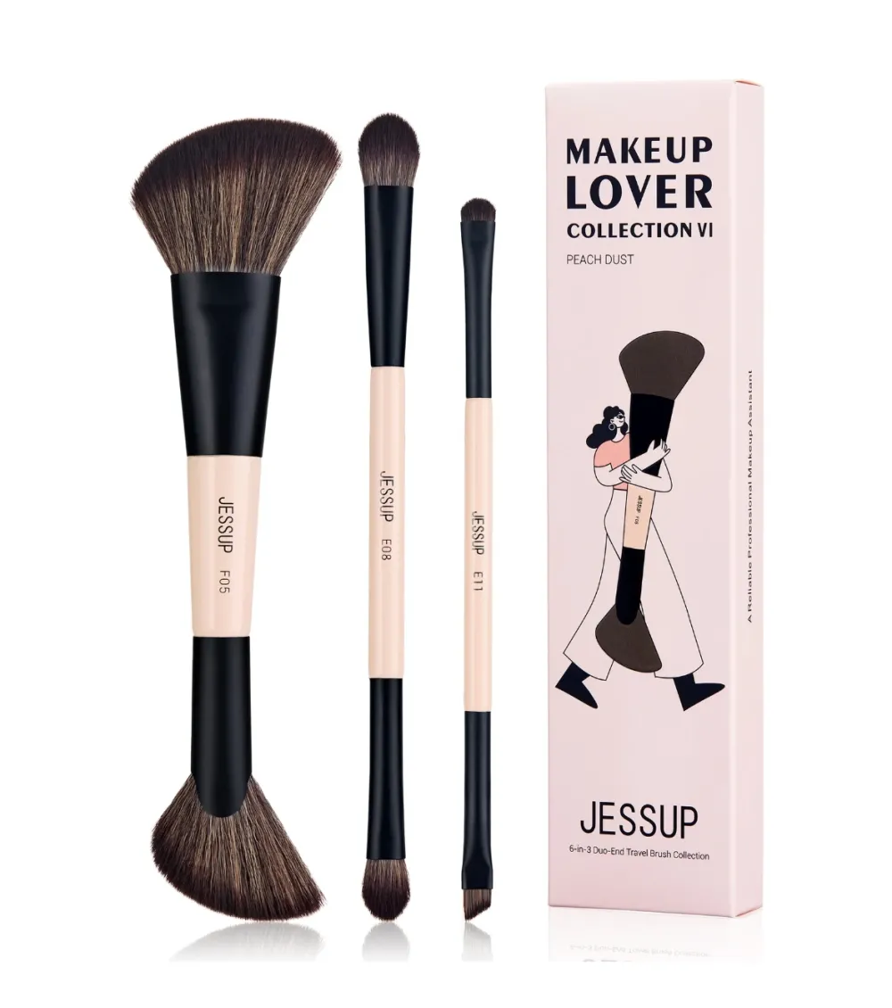 *Collection VI* - Set de 3 brochas - Peach Dust>Jessup Beauty Clearance