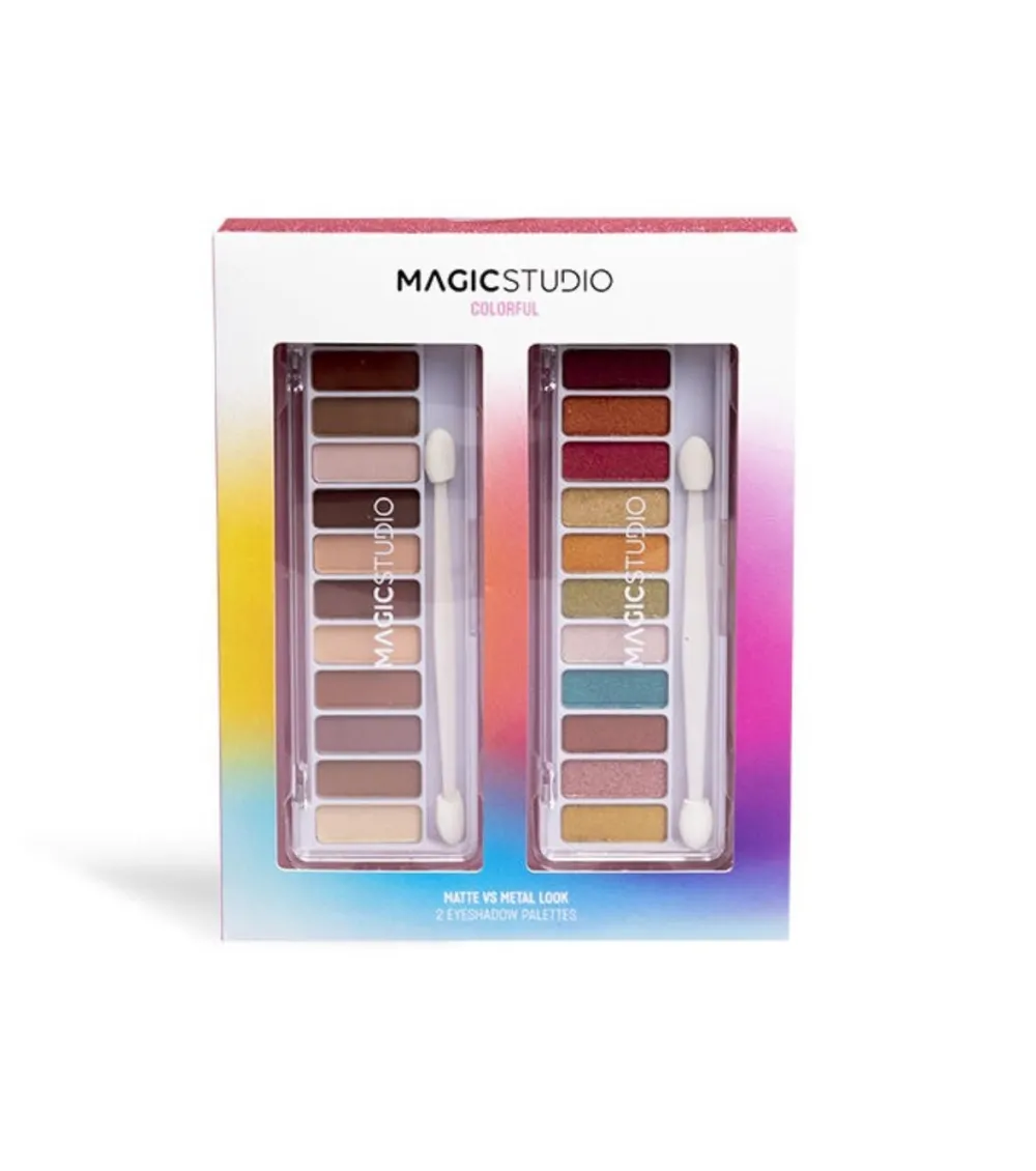 *Colorful* - Set de paletas de sombras Matte vs Metal Look>Magic Studio Online