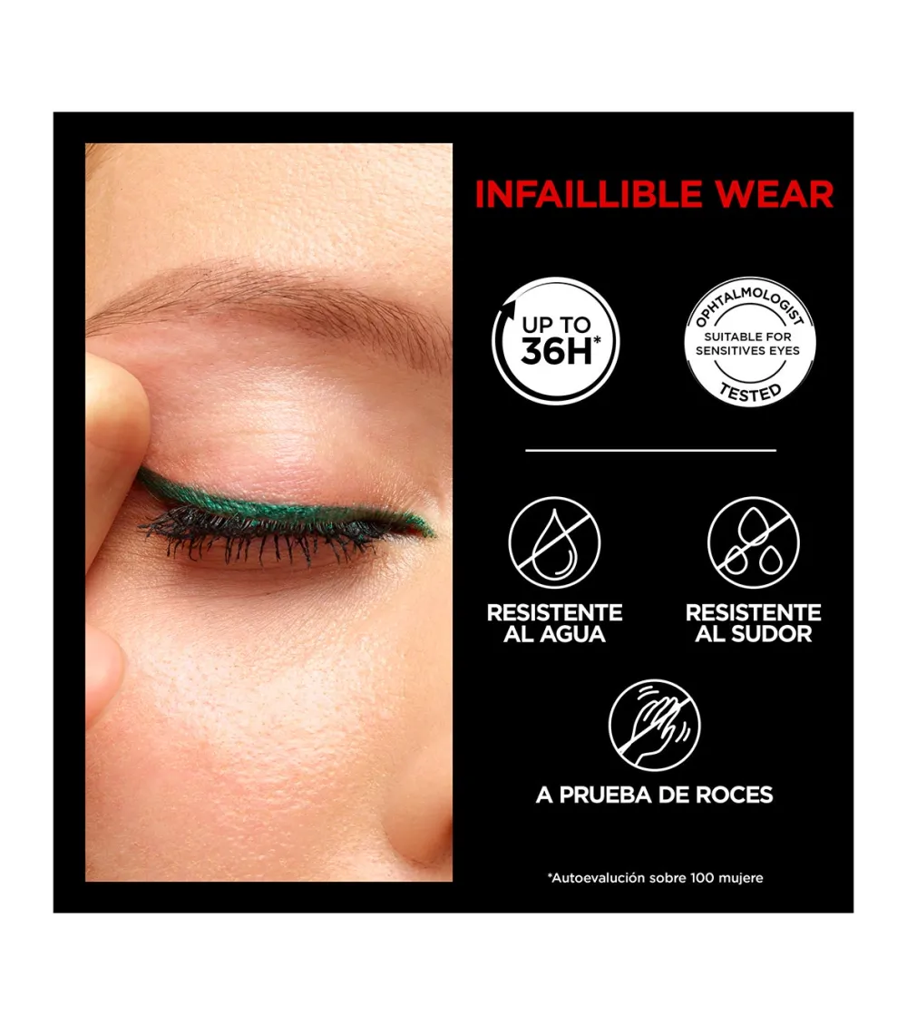 Delineador de ojos automático Infaillible Grip Gel - 009: Polar White>Loreal Paris Discount