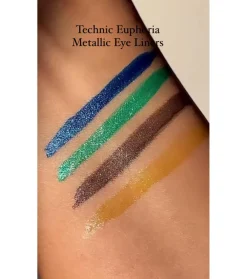 Delineador de ojos líquido metálico Euphoria - Blue>Technic Cosmetics New