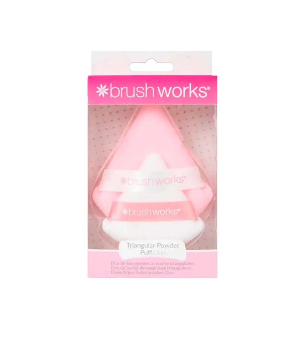 Dúo de borlas de maquillaje triangulares>Brushworks