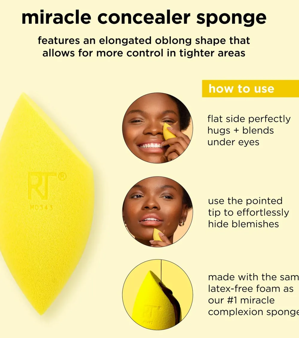 Dúo de esponjas Miracle Concealer>Real Techniques Hot
