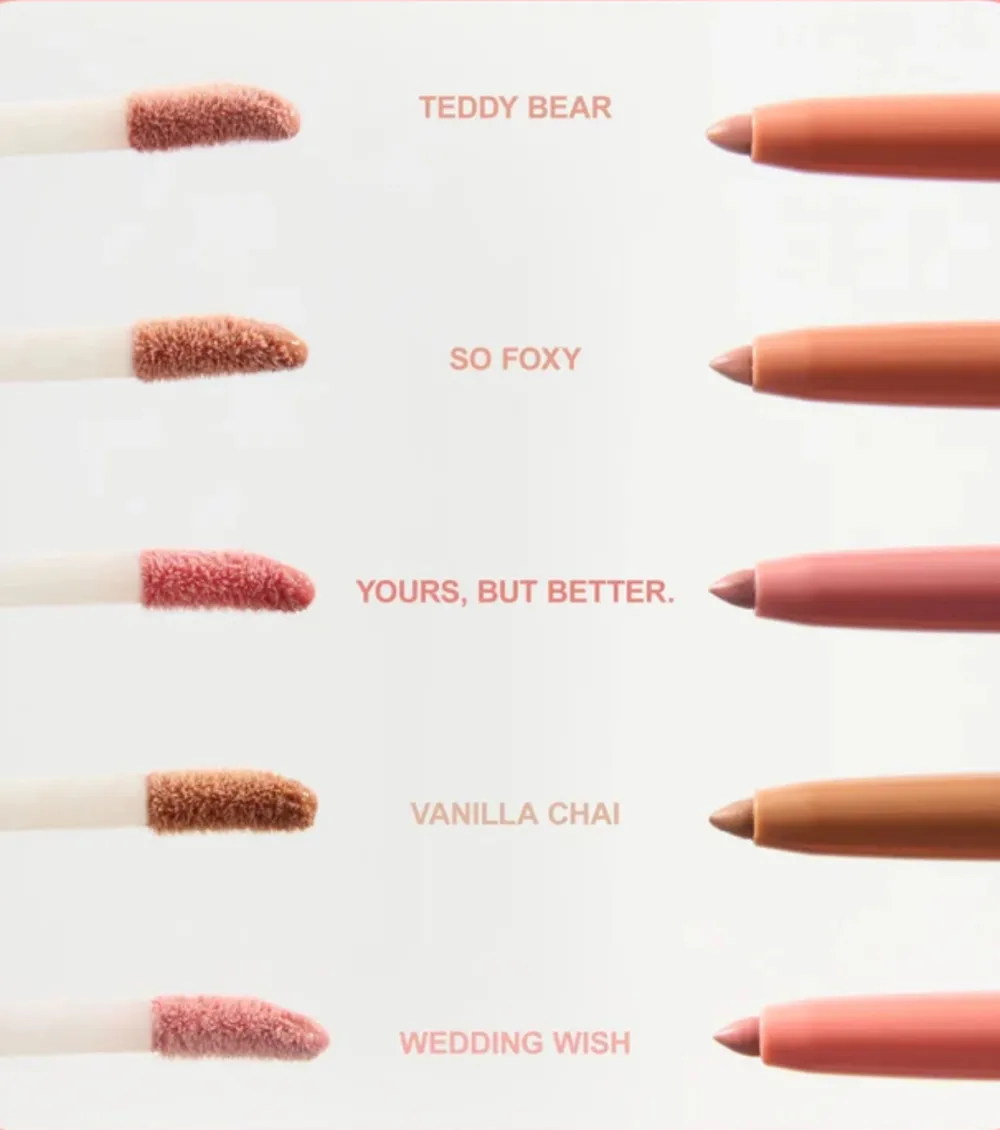Dúo perfilador de labios y brillo de labios Line & Shine - Vanilla Chai>Technic Cosmetics Sale