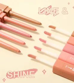 Dúo perfilador de labios y brillo de labios Line & Shine - So Foxy><noscript><img width=