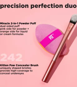 Duo de brocha + esponja Precision Perfection><noscript><img width=