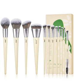 *Eco-Friendly Makeup* - Set de brochas 12 piezas - T327: Burlywood>Jessup Beauty Outlet
