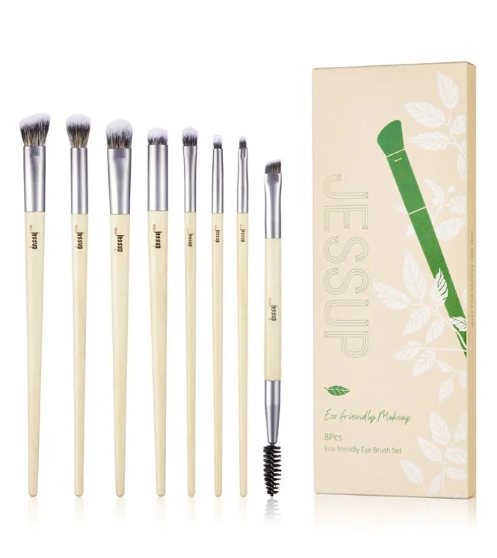 *Eco-Friendly Makeup* - Set de pinceles 8 piezas - T328: Burlywood>Jessup Beauty Discount