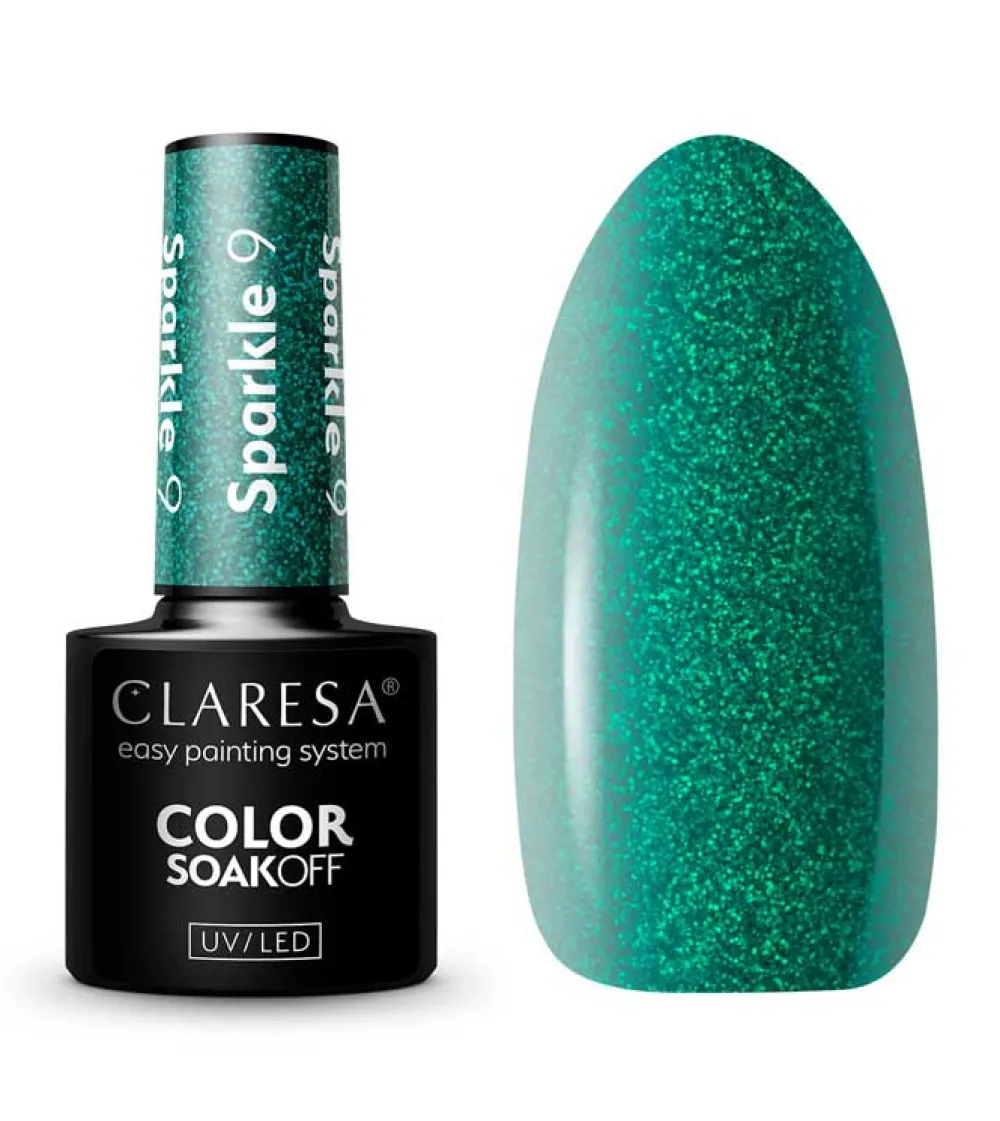 Esmalte semipermanente Soak off - 09: Sparkle>Claresa Clearance