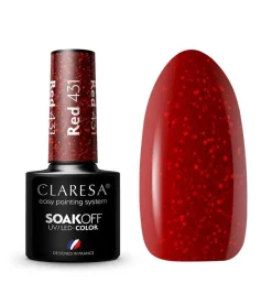Esmalte semipermanente Soak off - 431: Red>Claresa Best