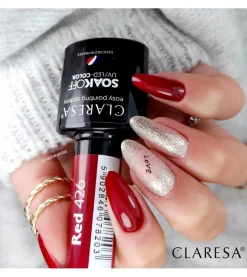 Esmalte semipermanente Soak off - 426: Red>Claresa Clearance