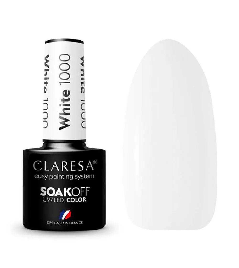 Esmalte semipermanente Soak off - 1000: White>Claresa Hot