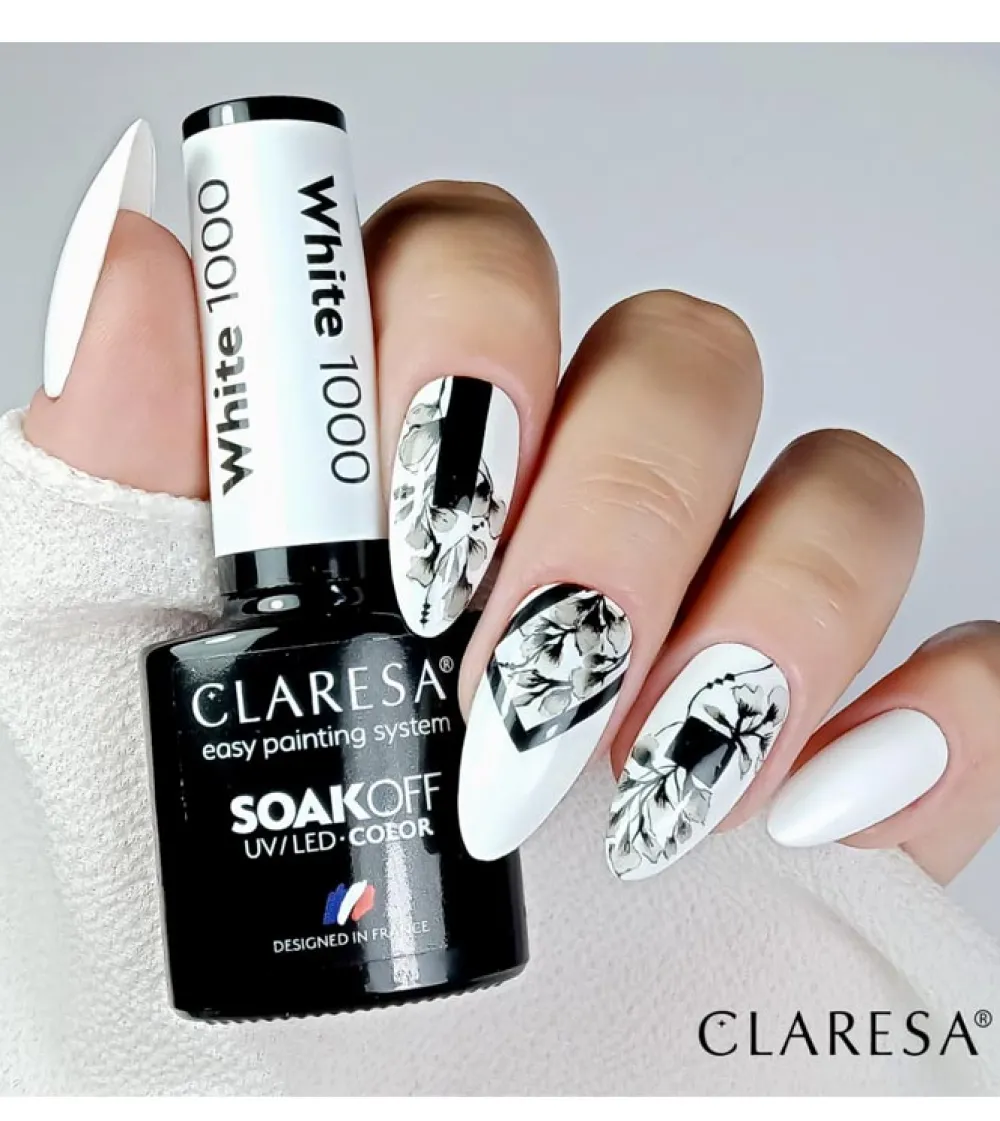 Esmalte semipermanente Soak off - 1000: White>Claresa Hot