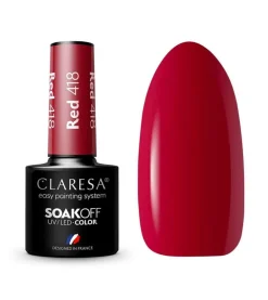 Esmalte semipermanente Soak off - 418: Red>Claresa Sale