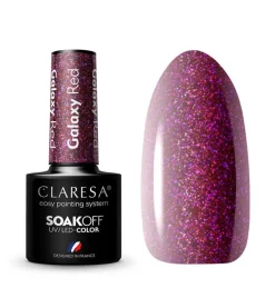 Esmalte semipermanente Soak off - Galaxy Red>Claresa Clearance