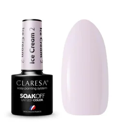 Esmalte semipermanente Soak off - 02: Ice Cream>Claresa Online